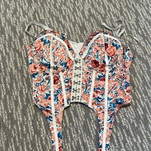 Floral Bustier Top